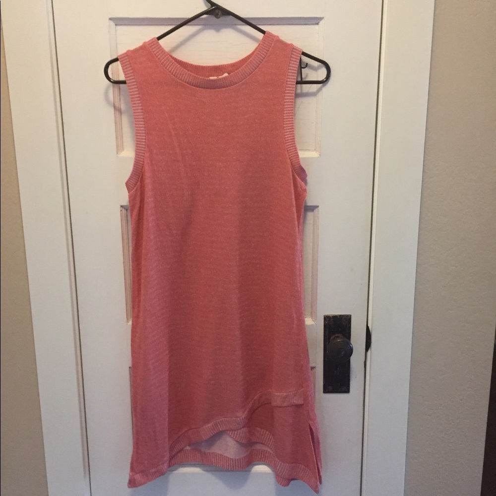 ANTHROPOLOGIE Moth Coral Tunic M